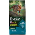 Сухой беззерновой корм Monge BWild Cat GRAIN FREE TONNO CON PISELLI из тунца и гороха для стерилизованных кошек 1,5 кг