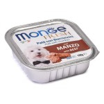 Паштет  для собак Monge Dog Fresh PATE e BOCCONCINI con MANZO из мяса говядины 100 гр