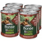 Влажный беззерновой корм (консервы) Monge BWild Dog Grain Free All Breeds Adult Agnello из ягненка с тыквой и кабачками для собак всех пород 400 гр