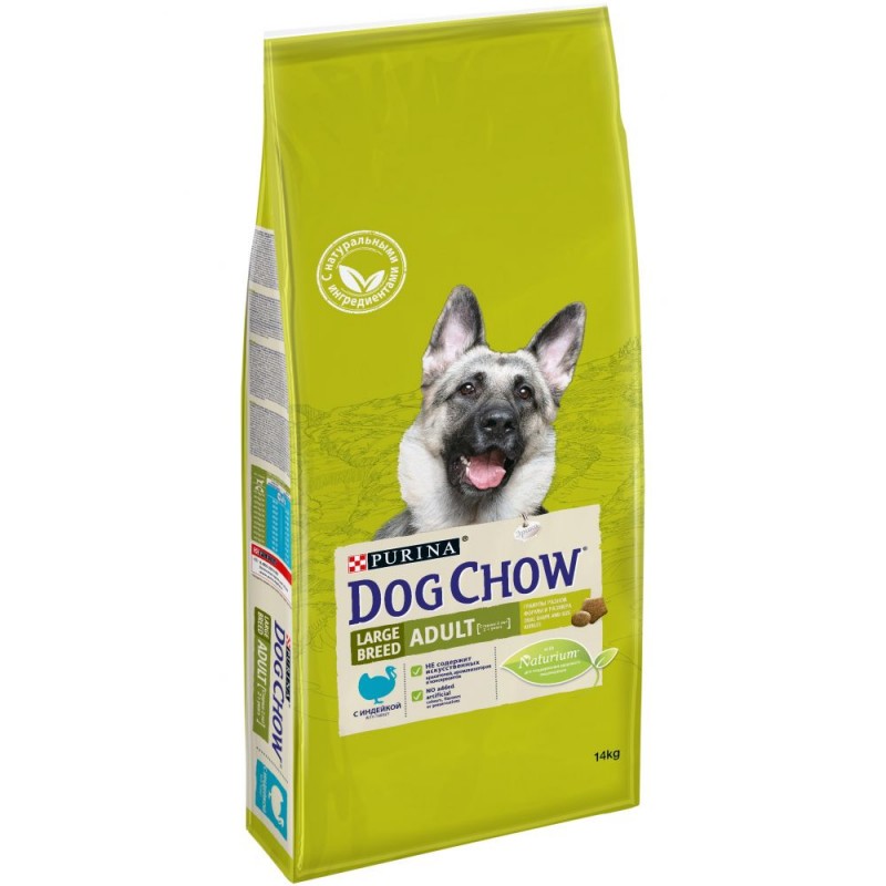 Сухой корм Purina Dog Chow Adult для взрослых собак крупных пород, индейка, 14 кг Сухой корм Purina Dog Chow Adult для взрослых собак крупных пород, индейка, 14 кг