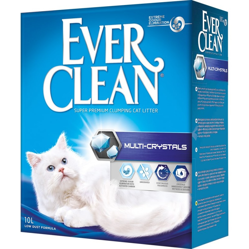 Наполнитель для кошачьего туалета Ever Clean Multi-Crystals, комкующийся, с мультикристаллами, 6 л