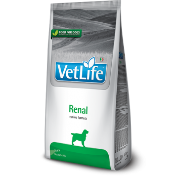Сухой диетический корм для собак Farmina Vet Life Renal Canine при хронической почечной и застойной сердечной недостаточности, 2 кг