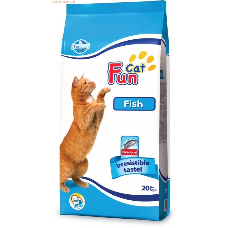 Farmina Fun Cat Fish для взрослых кошек всех пород, рыба 20 кг