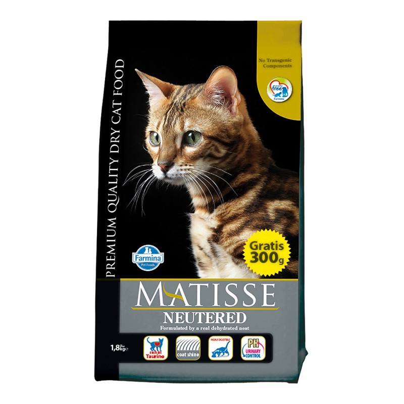 Farmina Matisse Neutered сухой корм для стерилизованных кошек и кастрированных котов, с курицей, 400 гр
