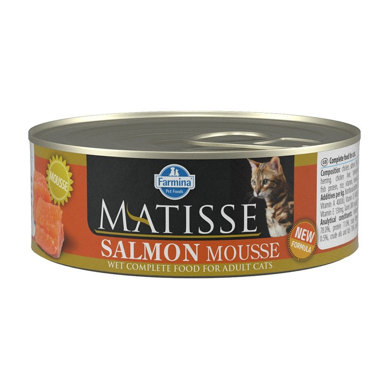 Корм влажный для кошек Farmina Matisse Salmon Mousse Матисс 85г с лососем мусс