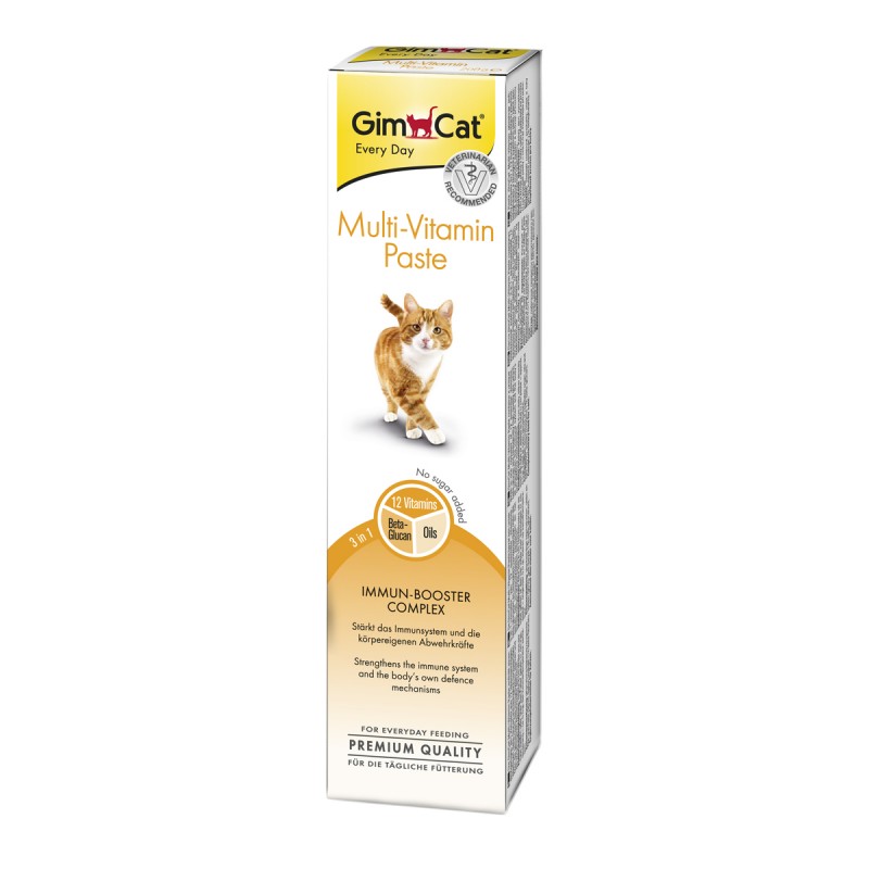 GimCat Multi-Vitamin Paste мультивитаминная паста экстра для дополнения ежедневного рациона кошек 200 гр