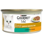 Консервы для кошек Purina Gourmet Gold Двойное удовольствие, кролик и печень, 85 г