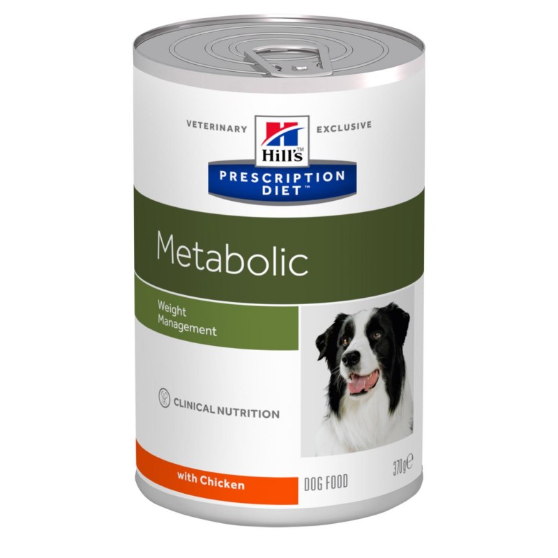 Корм для собак HILLS Prescription Diet Metabolic Weight Management для оптимального веса с курицей консервированный 370г