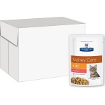 HILLS Prescription Diet k/d Kidney Care консервы для кошек для здоровья почек с лососем 85г