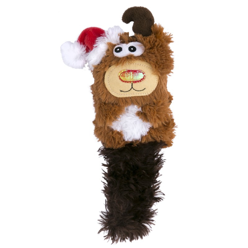 KONG Holiday игрушка для кошек Кикеру олень, с кошачьей мятой, 25 см