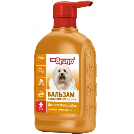 Бальзам-кондиционер для собак рыжих и коричневых окрасов Mr. Bruno Питание и блеск 350 мл