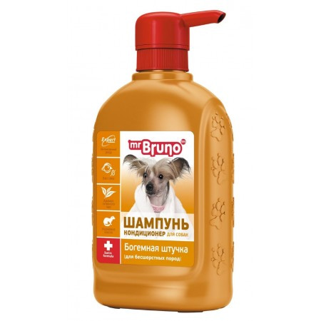Шампунь-кондиционер для собак бесшерстных пород Mr.Bruno Богемная штучка 350 мл