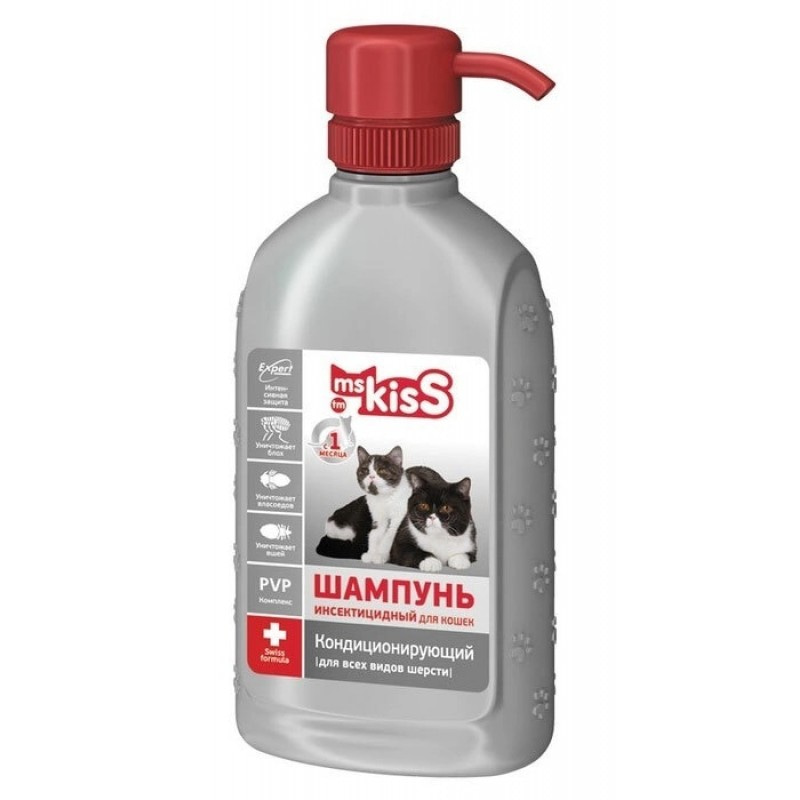 Купить Шампунь инсектицидный для кошек и котят Ms.KISS с кондиционирующим эффектом 200 мл Ms.Kiss в Калиниграде с доставкой (фото)