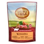 Корм сухой для взрослых кошек всех пород Natures Table 650г с индейкой