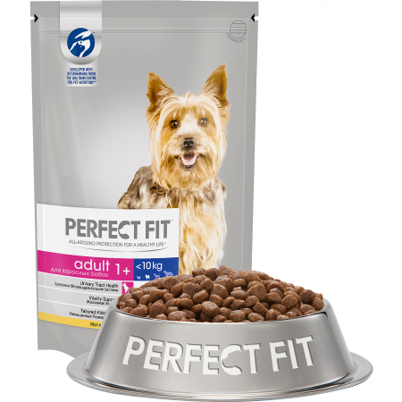 Perfect Fit корм для взрослых собак от 1 года мелких и миниатюрных пород, с курицей, 500 гр