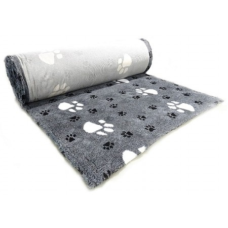 ProFleece коврик меховой Большая Лапа 1х1,6 м черный/белый