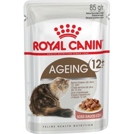 Консервы Royal Canin Ageing +12, для кошек старше 12 лет, в соусе, 85 г