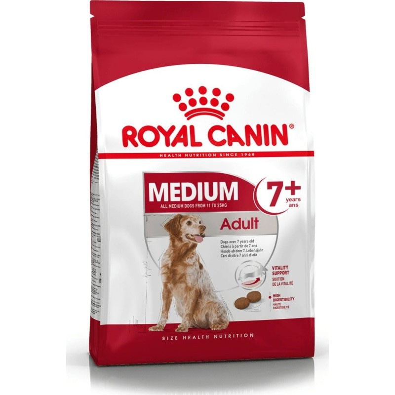 Купить Royal Canin Medium Adult 7+  для стареющих собак средних размеров в возрасте с 7 до 10 лет, 4 кг Royal Canin в Калиниграде с доставкой (фото)