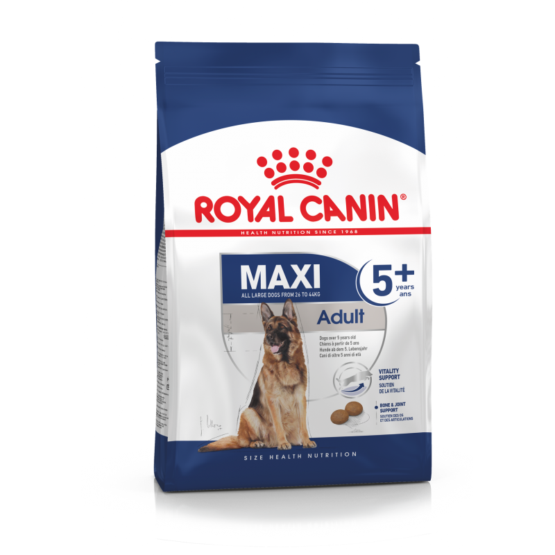 Купить Royal Canin Maxi Adult 5+ для собак крупных размеров в возрасте с 5 до 8 лет 15 кг Royal Canin в Калиниграде с доставкой (фото)