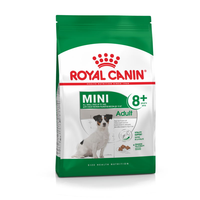 Сухой корм Royal Canin Mini Adult 8+ (Роял Канин Мини эдалт 8+) для собак мелких пород (весом до 10 кг) старше 8 лет 4 кг