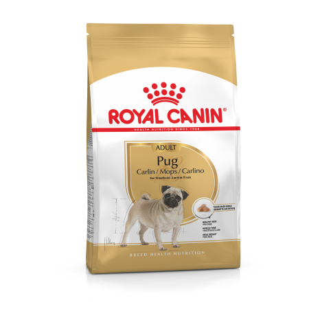 Royal Canin Pug Adult 25 для взрослых собак породы мопс старше 10 месяцев, 500 гр