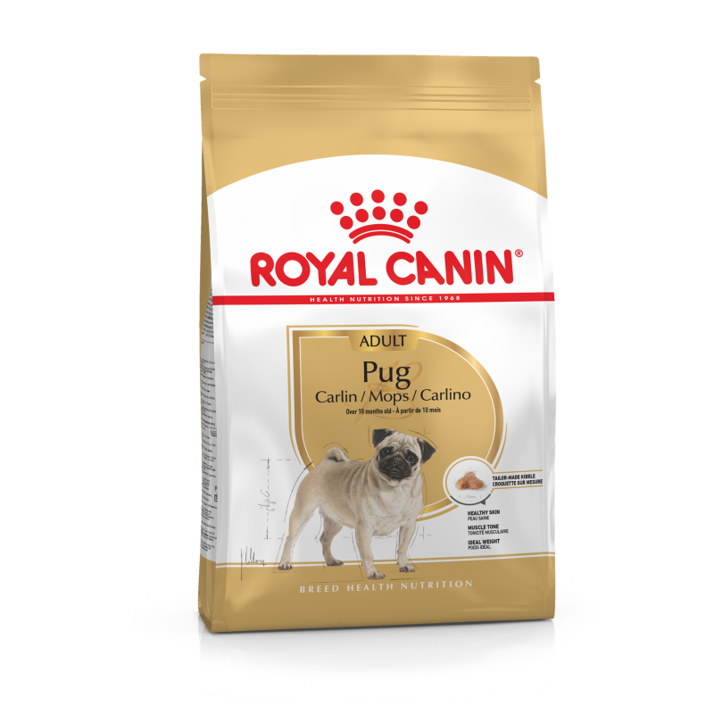 Купить Royal Canin Pug Adult 25 для взрослых собак породы мопс старше 10 месяцев, 500 гр Royal Canin в Калиниграде с доставкой (фото)