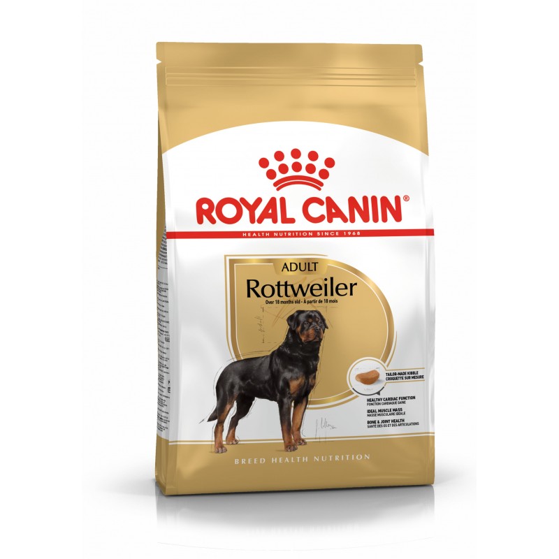 Сухой корм Royal Canin Rottweiler Adult для взрослых собак породы ротвейлер в возрасте 18 месяцев и старше 12 кг
