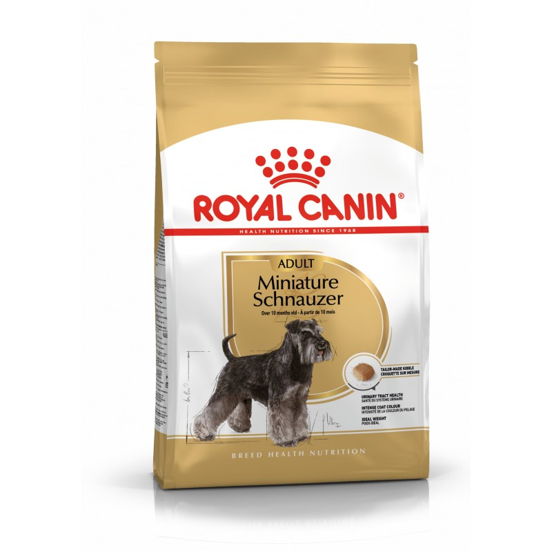 Купить Royal Canin Miniature Schnauzer Adult для  взрослых и стареющих собак породы миниатюрный шнауцер в возрасте 10 месяцев и старше 3 кг Royal Canin в Калиниграде с доставкой (фото)