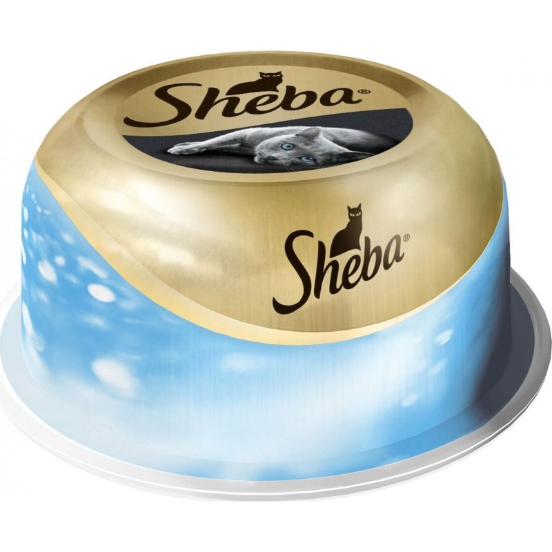 Корм консервированный Sheba Classic С сочным тунцом в нежном соусе, 80 г