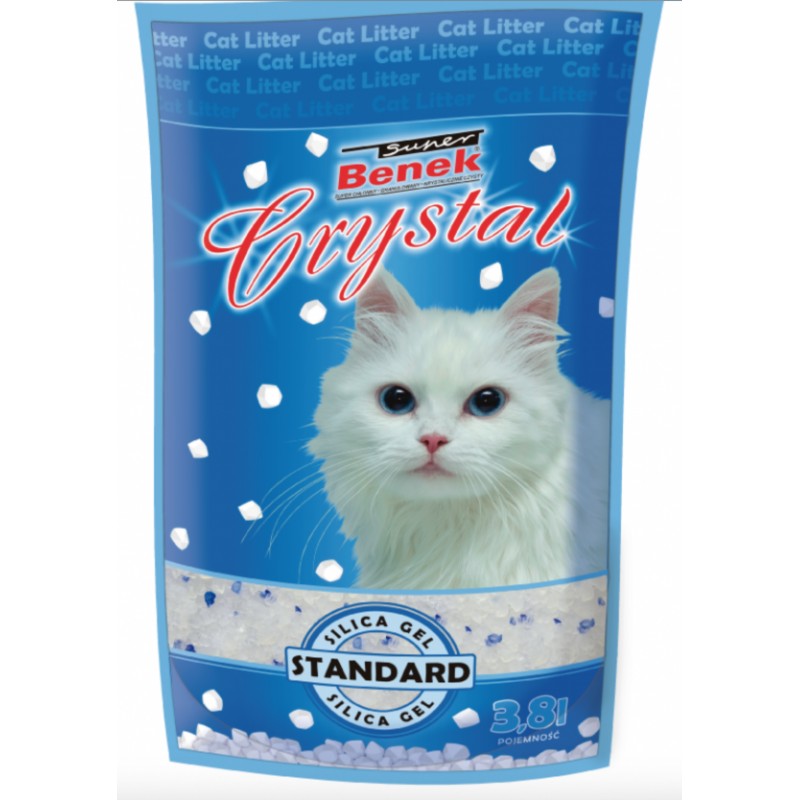 Наполнитель для кошачьих туалетов Super Benek Crystal Standart, 3,8 л