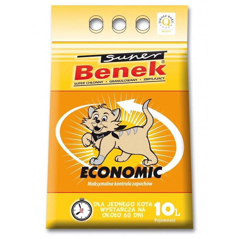 Наполнитель для кошачьих туалетов Super Benek Эконом бентонитовый 5 л