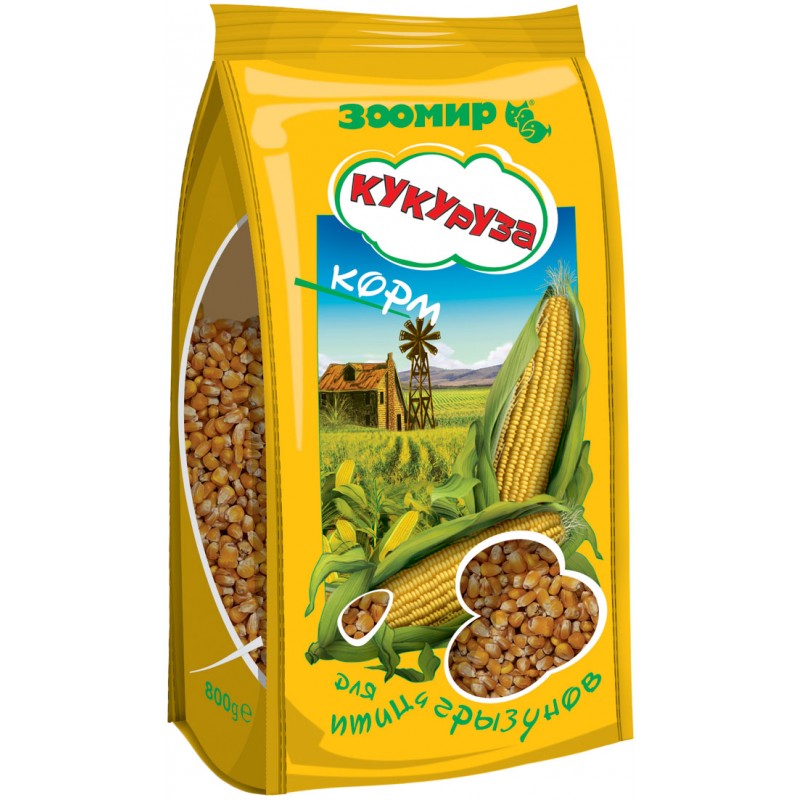 Кукуруза, корм для птиц и грызунов 400 гр