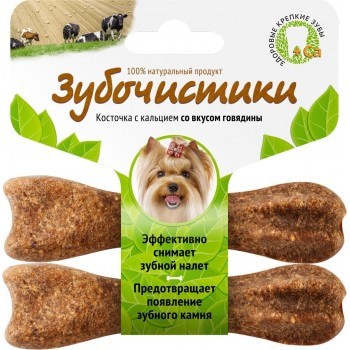 Зубочистики деревенские лакомства для мелких собак со вкусом морских водорослей, 2 шт. 36 гр