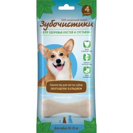 Зубочистики деревенские лакомства для собак средних пород Кальциевые, 4 шт. 90 гр 