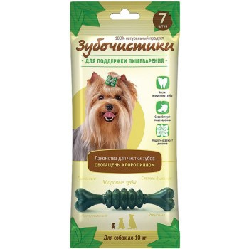 Зубочистики деревенские лакомства для мелких собак Мятные, 7 шт. 60 гр 