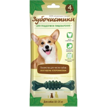 Зубочистики деревенские лакомства для собак средних пород Мятные, 4 шт. 70 гр 