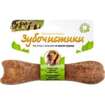 Зубочистики деревенские лакомства для собак средних пород со вкусом курицы, 1 шт. 95 гр