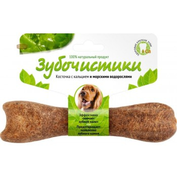 Зубочистики деревенские лакомства для средних собак со вкусом морских водорослей, 1 шт. 95 гр