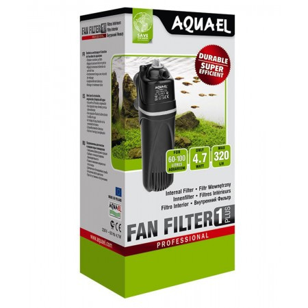Внутренний фильтр AQUAEL FAN FILTER 1 plus для аквариума 60 - 100 л (320 л/ч, 4.7 Вт)