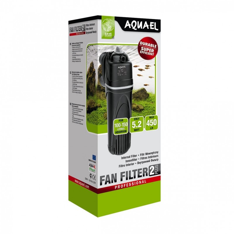 Купить Внутренний фильтр AQUAEL FAN FILTER 2 plus для аквариума 100 - 150 л (450 л/ч, 5.2 Вт) AQUAEL в Калиниграде с доставкой (фото)