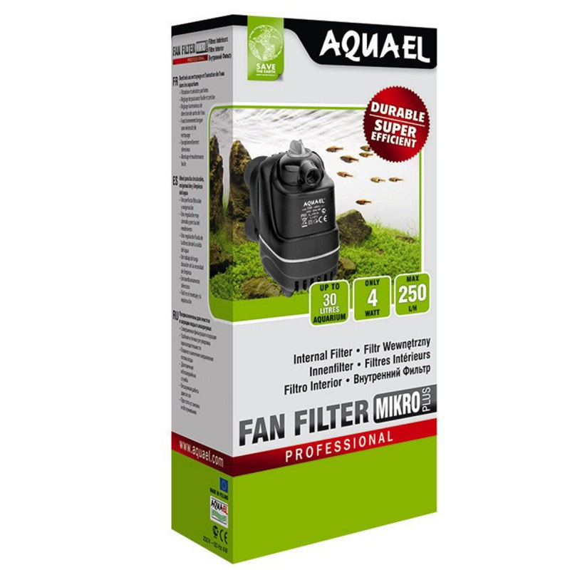 Купить Внутренний фильтр AQUAEL FAN FILTER MIKRO plus для аквариума до 30 л (250 л/ч, 4 Вт) AQUAEL в Калиниграде с доставкой (фото)