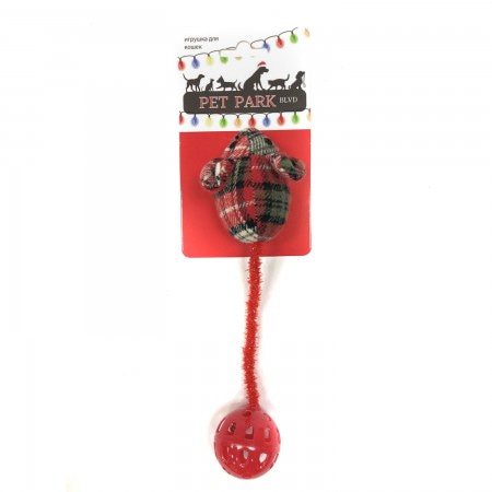 Aromadog Petpark игрушка для кошек Christmas Мышка Длинный хвост