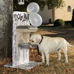 BAMA PET миска для собак настенная двойная MAXI 2200 мл 50х29х52h см, бежевая