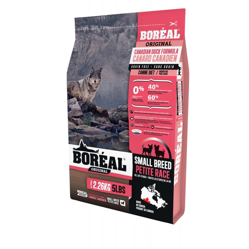 Беззерновой сухой корм Boreal Original с уткой для собак мелких пород 2,26 кг