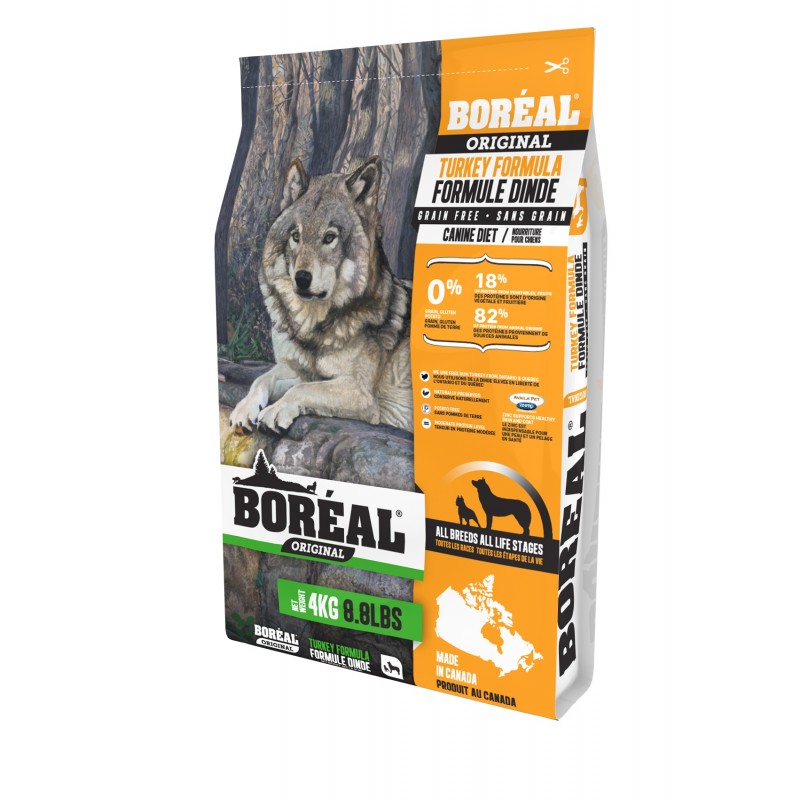 Беззерновой сухой корм Boreal Original с индейкой для собак всех пород 4 кг