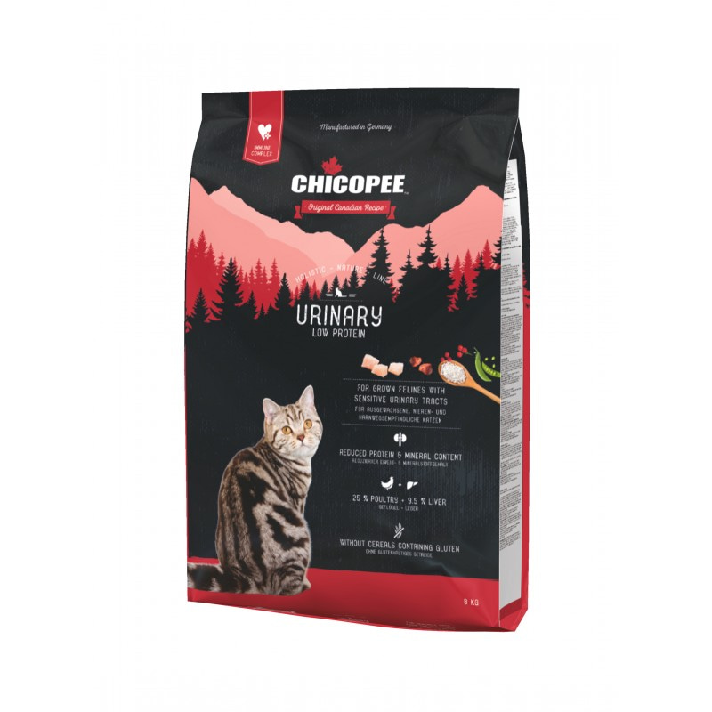 Сухой корм Chicopee HNL Holistic Nature Line Cat Urinary для кошек при МКБ 8 кг