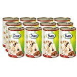 Корм консервированный "Dax" для собак, с говядиной, 1,24 кг
