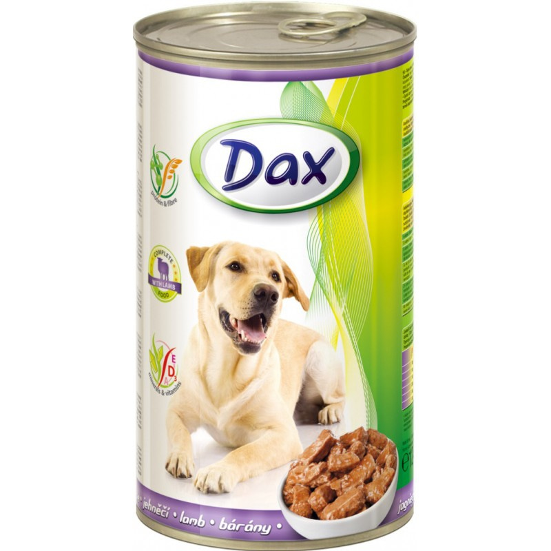 Корм консервированный "Dax" для собак, с ягненком, 1,24 кг