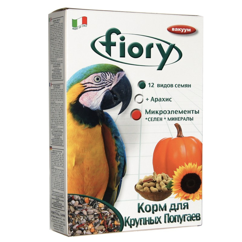 Купить FIORY корм для крупных попугаев Pappagalli 700 г Fiory в Калиниграде с доставкой (фото)