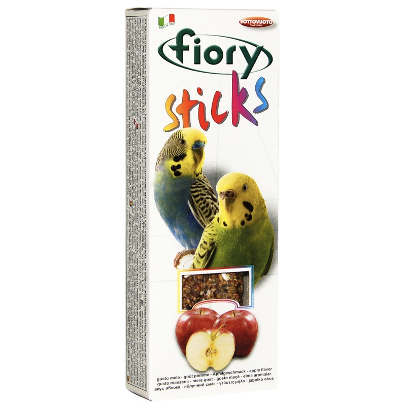 Купить FIORY палочки для попугаев Sticks с яблоком 2х30 г Fiory в Калиниграде с доставкой (фото)